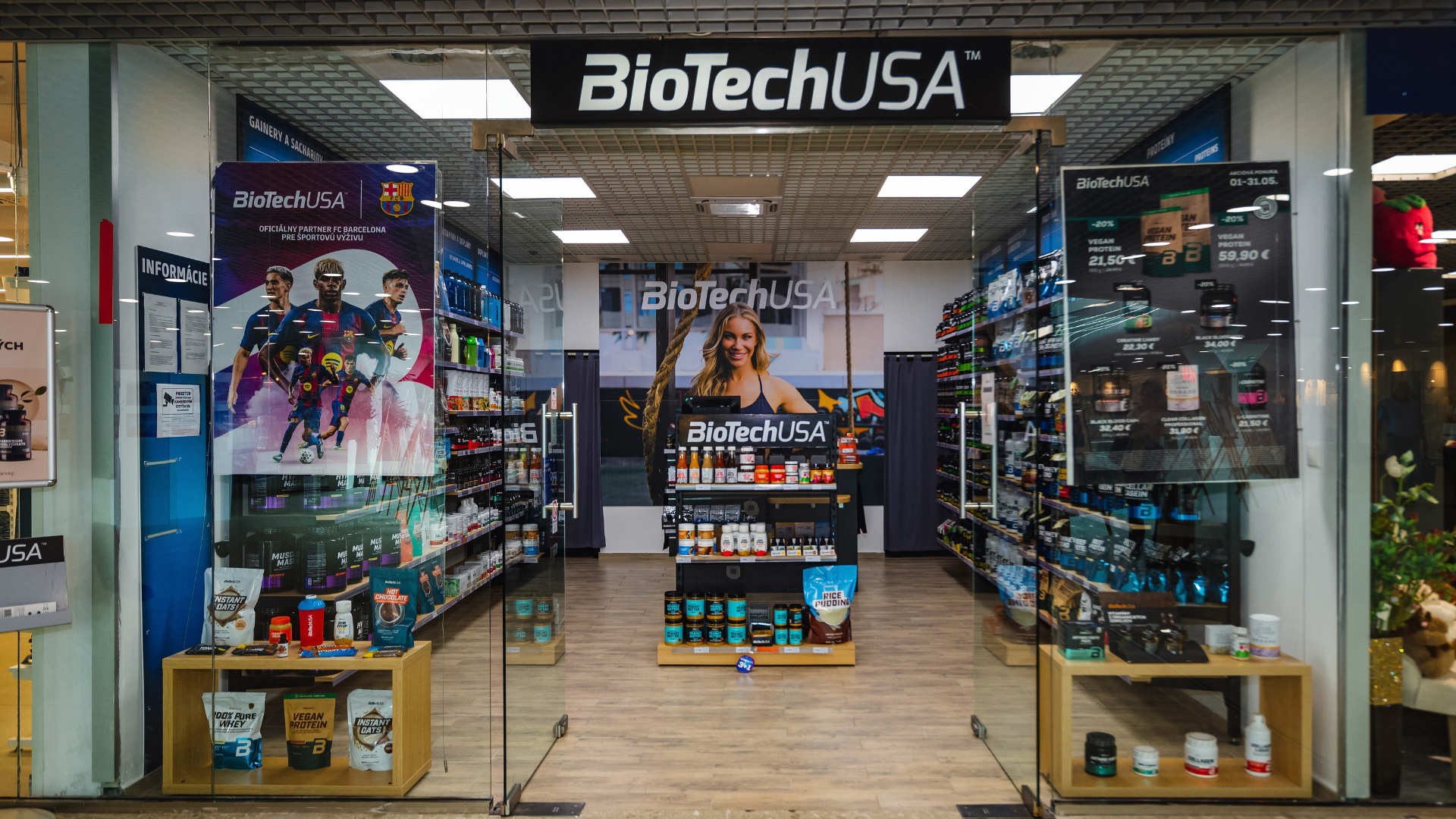 Prevádzka BioTechUSA v nákupnom centre DITURIA