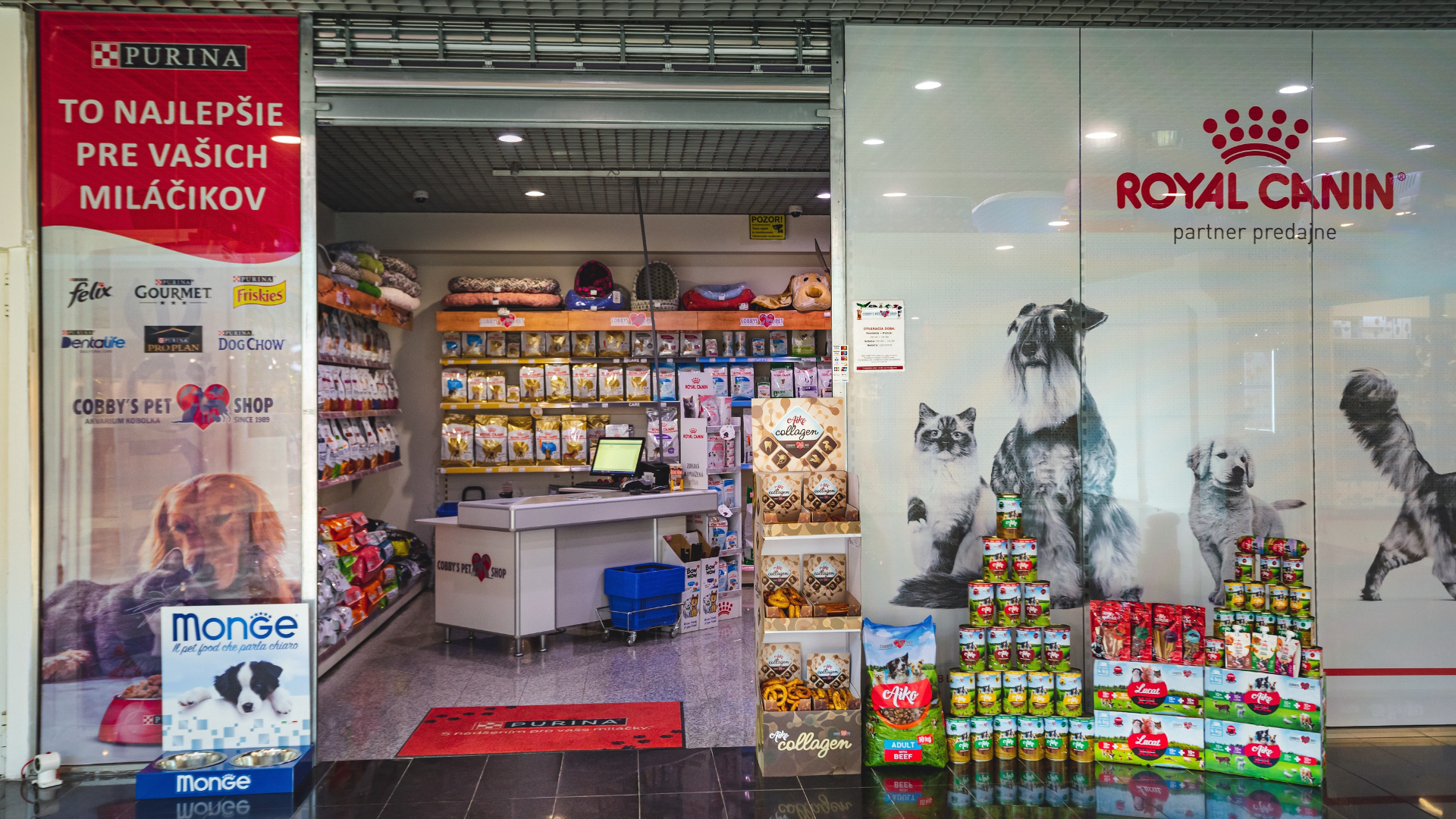 Prevádzka Cobby’s Pet Shop v nákupnom centre DITURIA